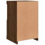 Bedside tables LED lights 2 pcs engineered wood brown oak by , Lockers and storage cabinets - Ref: Foro24-836643, Price: 100,...