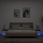 Mesitas de noche con luces LED 2 unidades blanco 40x39x37 cm de , Mesitas de noche - Ref: Foro24-836799, Precio: 89,30 €, Des...