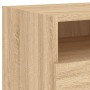 Bedside table with LED lights Sonoma oak 40x39x37 cm by , Nightstands - Ref: Foro24-836802, Price: 51,96 €, Discount: %