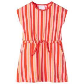 Children's dress with pink and red drawstring 128 by , Children's dresses - Ref: Foro24-11357, Price: 12,99 €, Discount: %