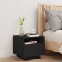 Nightstand with LED lights black 40x39x37 cm by , Nightstands - Ref: Foro24-836800, Price: 70,30 €, Discount: %