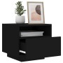 Nightstand with LED lights black 40x39x37 cm by , Nightstands - Ref: Foro24-836800, Price: 70,30 €, Discount: %