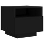 Nightstand with LED lights black 40x39x37 cm by , Nightstands - Ref: Foro24-836800, Price: 70,30 €, Discount: %