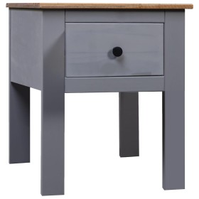 Solid pine wood bedside table in Panama gray, 46x40x57 cm by vidaXL, Nightstands - Ref: Foro24-282692, Price: 38,32 €, Discou...