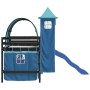 Cama alta para niños con torre madera pino azul 90x200 cm de , Camas y somieres - Ref: Foro24-3207106, Precio: 299,25 €, Desc...