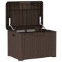 Garten-Aufbewahrungsbox mit braunem PP-Sitzkissen 125 L von , Aufbewahrungsboxen für den Außenbereich - Ref: Foro24-364212, P...