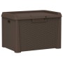 Caja de almacenaje para jardín PP marrón 125 L de , Cajas de almacenaje para exteriores - Ref: Foro24-364210, Precio: 78,66 €...