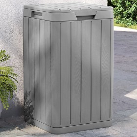 Gray PP outdoor trash can 38x38x65 cm by , Garbage cans and trash cans - Ref: Foro24-364225, Price: 144,76 €, Discount: %