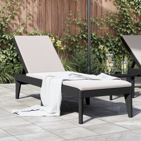 Anthracite gray PP lounger 186x60x29 cm by , Loungers - Ref: Foro24-364219, Price: 94,40 €, Discount: %