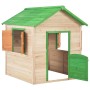 Grünes Kinderspielhaus aus Holz von vidaXL, Kinderhäuser - Ref: Foro24-91791, Preis: 317,87 €, Rabatt: %