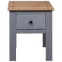 Solid pine wood bedside table in Panama gray, 46x40x57 cm by vidaXL, Nightstands - Ref: Foro24-282692, Price: 38,32 €, Discou...