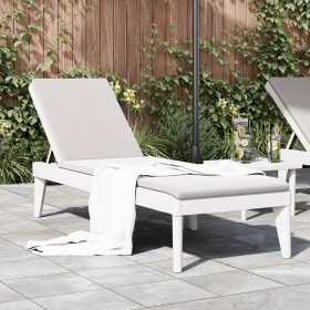 White PP lounger 186x60x29 cm by , Loungers - Ref: Foro24-364215, Price: 106,99 €, Discount: %