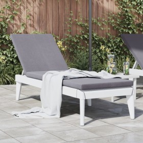 White PP lounger 186x60x29 cm by , Loungers - Ref: Foro24-364220, Price: 82,15 €, Discount: %