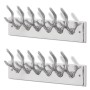 Coat racks 2 units silver aluminum by , Hat and coat racks - Ref: Foro24-278752, Price: 64,69 €, Discount: %