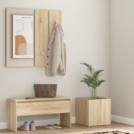 Sonoma Oak Plywood Hallway Furniture Set by , Wardrobes - Ref: Foro24-3082056, Price: 106,77 €, Discount: %