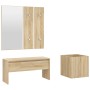 Flurmöbel-Set aus Sonoma-Eichensperrholz von , Kleiderschränke - Ref: Foro24-3082056, Preis: 104,88 €, Rabatt: %