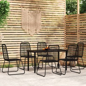 Garden dining set 7 pieces black by , Garden sets - Ref: Foro24-3099092, Price: 434,99 €, Discount: %