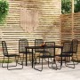 Garden dining set 7 pieces black by , Garden sets - Ref: Foro24-3099092, Price: 435,37 €, Discount: %