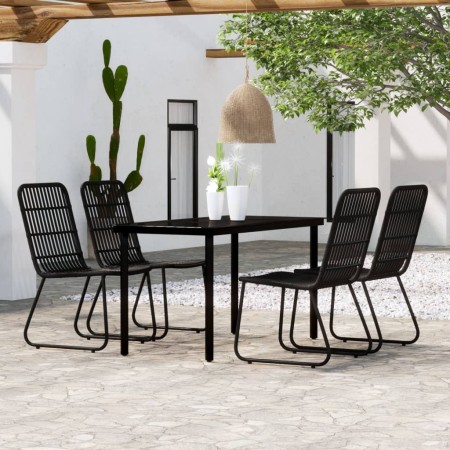 Garten-Essgruppe 5-teilig schwarz von , Gartensets - Ref: Foro24-3099169, Preis: 514,55 €, Rabatt: %