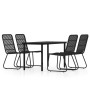 Garten-Essgruppe 5-teilig schwarz von , Gartensets - Ref: Foro24-3099169, Preis: 514,55 €, Rabatt: %