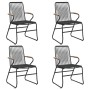 Garden dining set 5 pieces black PVC rattan by , Garden sets - Ref: Foro24-3099211, Price: 302,79 €, Discount: %