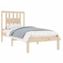 Solid wood bed frame 90x190 cm by , Beds and slatted bases - Ref: Foro24-3104028, Price: 82,22 €, Discount: %