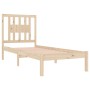 Estructura de cama madera maciza 90x190 cm de , Camas y somieres - Ref: Foro24-3104028, Precio: 83,42 €, Descuento: %