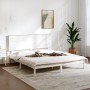 Estructura de cama madera maciza blanca King Size 150x200 cm de , Camas y somieres - Ref: Foro24-3104809, Precio: 147,24 €, D...