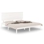 Estructura de cama madera maciza blanca King Size 150x200 cm de , Camas y somieres - Ref: Foro24-3104809, Precio: 147,24 €, D...