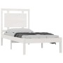 White solid wood single bed frame 90x190 cm by , Beds and slatted bases - Ref: Foro24-3105501, Price: 96,46 €, Discount: %