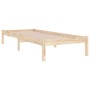 Estructura de cama madera maciza 90x190 cm de , Camas y somieres - Ref: Foro24-3105630, Precio: 84,99 €, Descuento: %