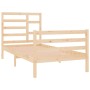 Bettrahmen aus Massivholz 90x190 cm von , Betten und Lattenroste - Ref: Foro24-3105825, Preis: 89,23 €, Rabatt: %