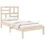 Solid wood bed frame 90x190 cm by , Beds and slatted bases - Ref: Foro24-3105915, Price: 80,48 €, Discount: %