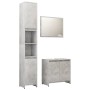 Concrete gray engineered wood 3-piece bathroom furniture set by , Bathroom furniture - Ref: Foro24-3056938, Price: 159,37 €, ...