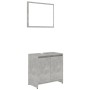 Concrete gray engineered wood 3-piece bathroom furniture set by , Bathroom furniture - Ref: Foro24-3056938, Price: 159,37 €, ...