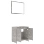 Juego de muebles de baño 3 pzas madera ingeniería gris hormigón de , Muebles de baño - Ref: Foro24-3056938, Precio: 159,37 €,...