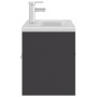 Gray engineered wood cabinet with sink by , bathroom vanities - Ref: Foro24-3071290, Price: 281,28 €, Discount: %