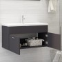 Mueble con lavabo madera de ingeniería gris de , Tocadores de baño - Ref: Foro24-3071290, Precio: 280,93 €, Descuento: %