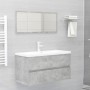 Concrete gray engineered wood cabinet with sink by , bathroom vanities - Ref: Foro24-3071652, Price: 282,09 €, Discount: %