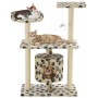 Katzenkratzbaum mit Sisalstamm 95 cm beige Drucke von vidaXL, Katzenmöbel - Ref: Foro24-170515, Preis: 56,18 €, Rabatt: %