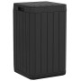 Anthracite gray PP outdoor trash can 38x38x65 cm by , Garbage cans and trash cans - Ref: Foro24-364224, Price: 144,99 €, Disc...