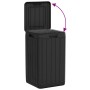 Anthracite gray PP outdoor trash can 38x38x65 cm by , Garbage cans and trash cans - Ref: Foro24-364224, Price: 144,99 €, Disc...