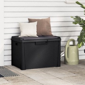 Garden storage box with anthracite PP seat cushion 125 L by , Outdoor storage boxes - Ref: Foro24-364211, Price: 89,33 €, Dis...