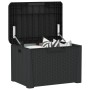 Garden storage box with anthracite PP seat cushion 125 L by , Outdoor storage boxes - Ref: Foro24-364211, Price: 89,99 €, Dis...