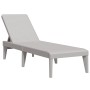 Gray PP lounger 186x60x29 cm by , Loungers - Ref: Foro24-364218, Price: 77,85 €, Discount: %