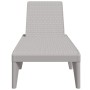 Gray PP lounger 186x60x29 cm by , Loungers - Ref: Foro24-364218, Price: 77,85 €, Discount: %