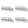 Coat racks 4 units silver aluminum by , Hat and coat racks - Ref: Foro24-278753, Price: 121,35 €, Discount: %