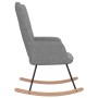 Light Gray Fabric Rocking Chair by , Rocking chairs - Ref: Foro24-328007, Price: 122,99 €, Discount: %