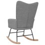 Light Gray Fabric Rocking Chair by , Rocking chairs - Ref: Foro24-328007, Price: 122,99 €, Discount: %