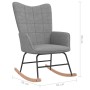 Light Gray Fabric Rocking Chair by , Rocking chairs - Ref: Foro24-328007, Price: 122,99 €, Discount: %